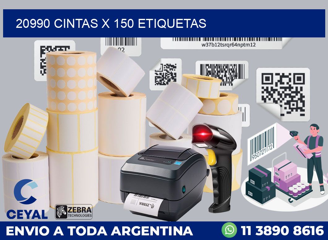 20990 cintas x 150 etiquetas