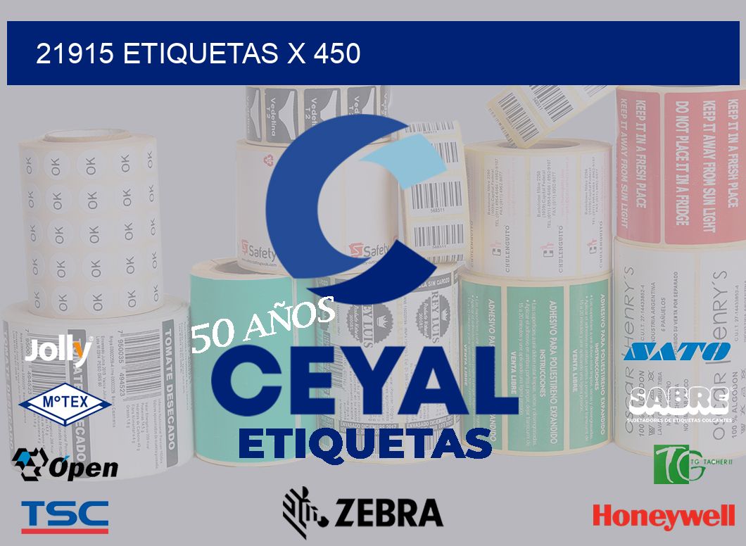 21915 Etiquetas x 450