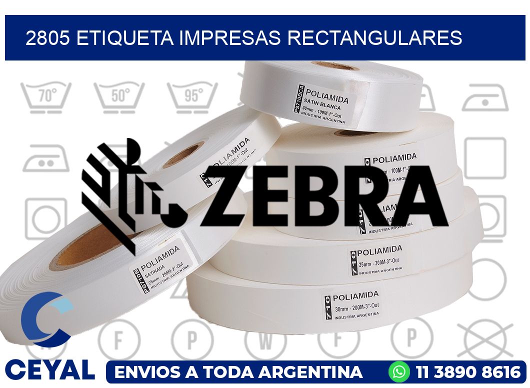 2805 ETIQUETA IMPRESAS RECTANGULARES