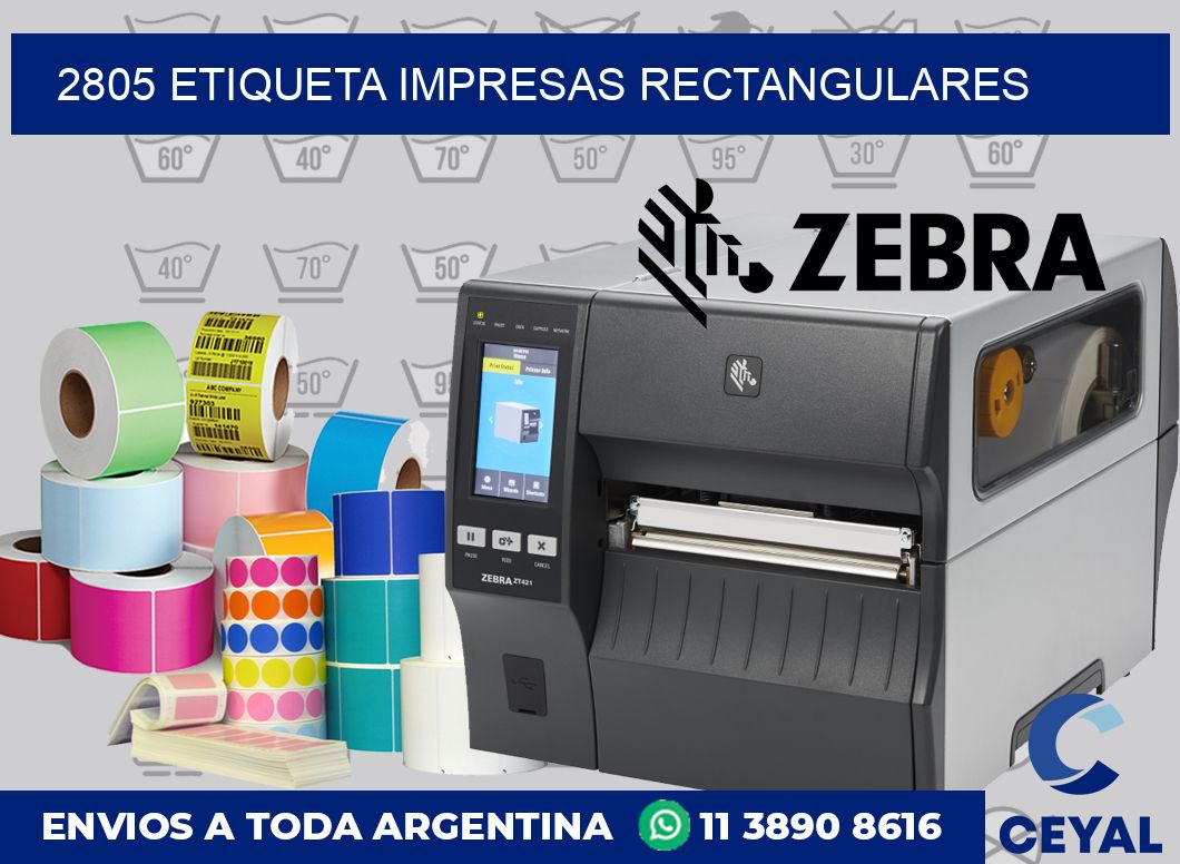2805 ETIQUETA IMPRESAS RECTANGULARES