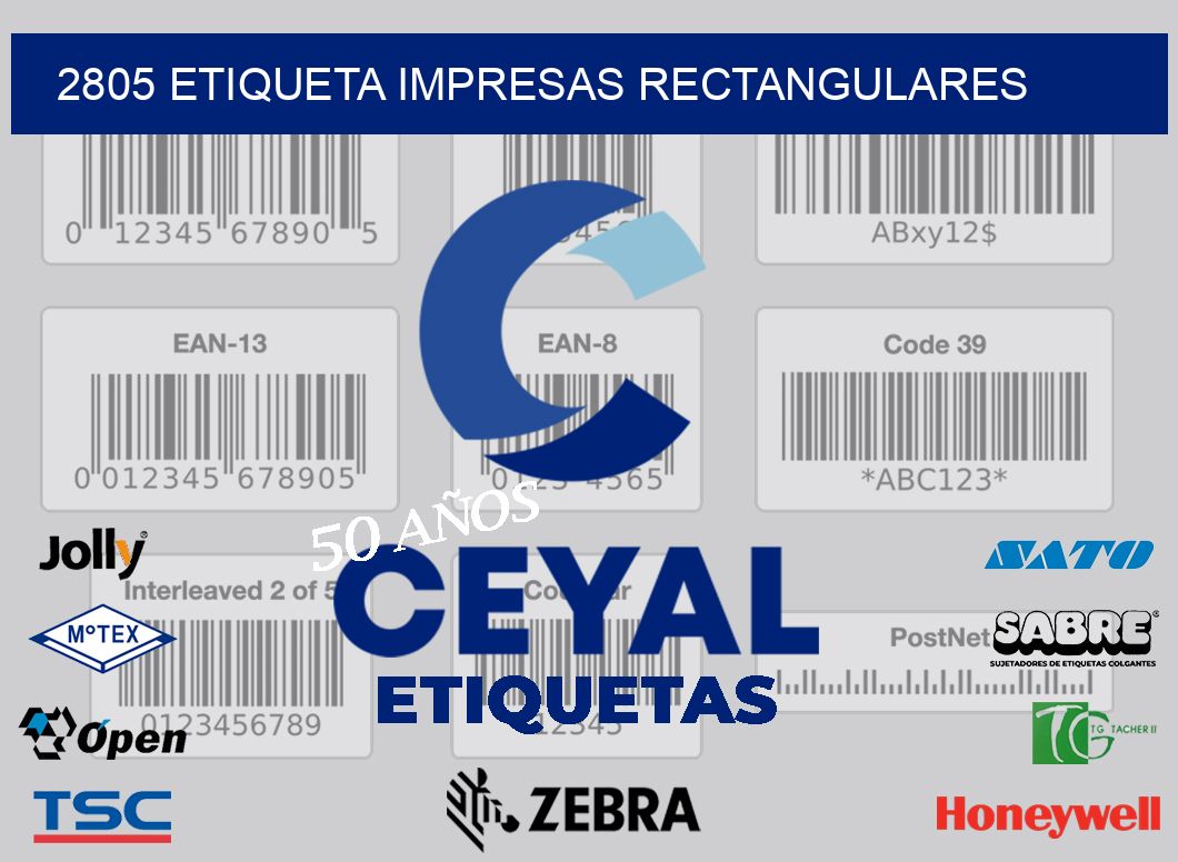2805 ETIQUETA IMPRESAS RECTANGULARES