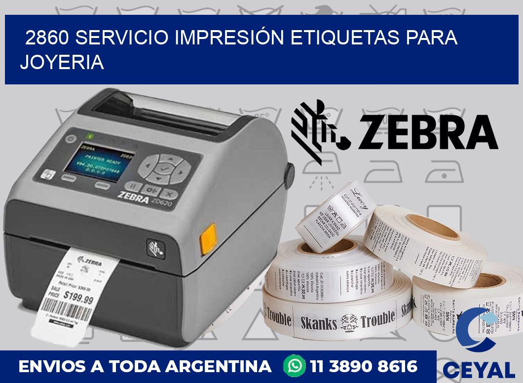 2860 SERVICIO IMPRESIÓN ETIQUETAS PARA JOYERIA