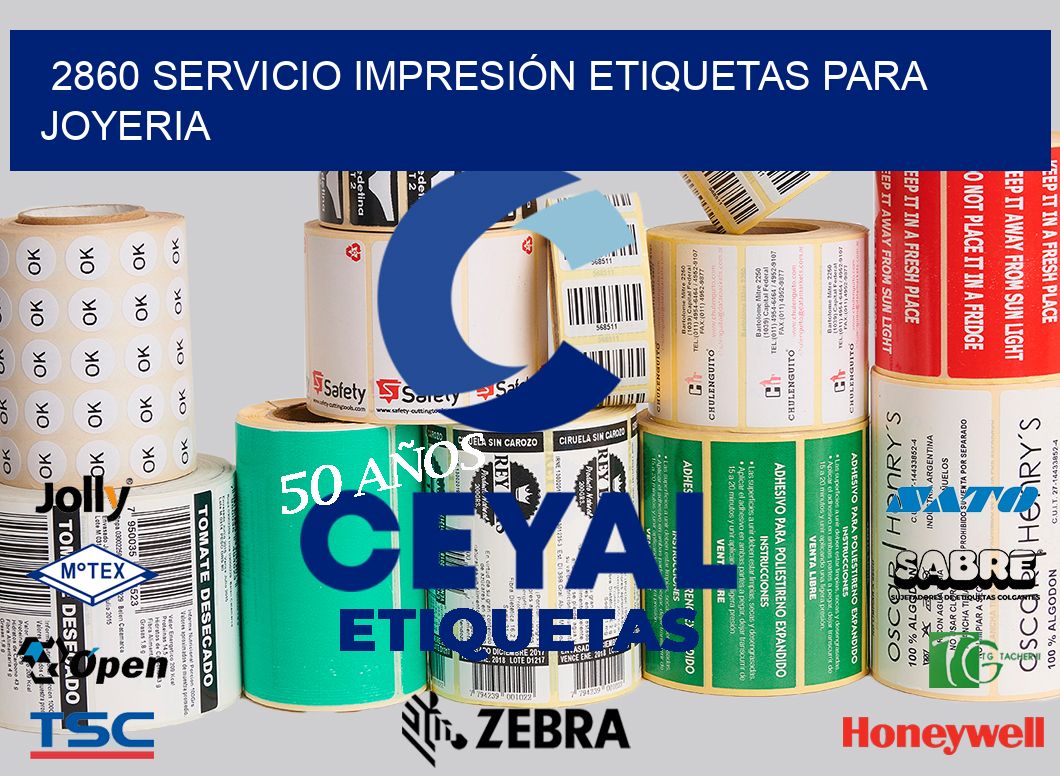 2860 SERVICIO IMPRESIÓN ETIQUETAS PARA JOYERIA