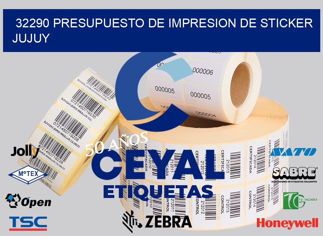 32290 PRESUPUESTO DE IMPRESION DE STICKER JUJUY