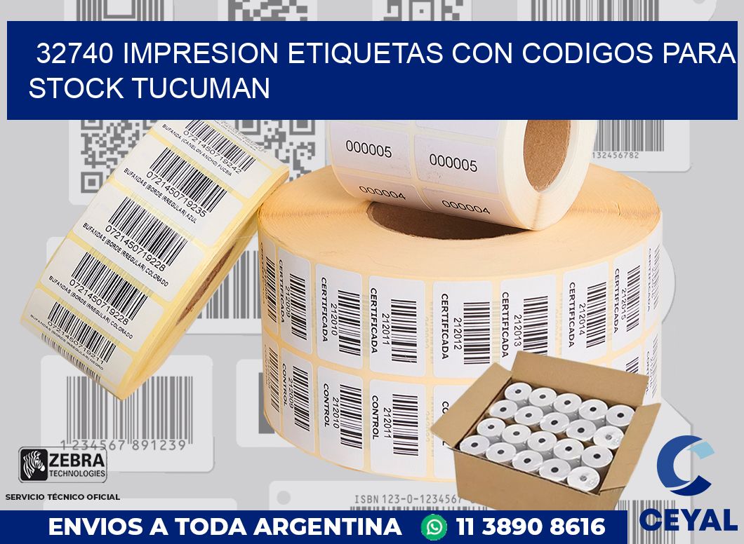 32740 IMPRESION ETIQUETAS CON CODIGOS PARA STOCK TUCUMAN