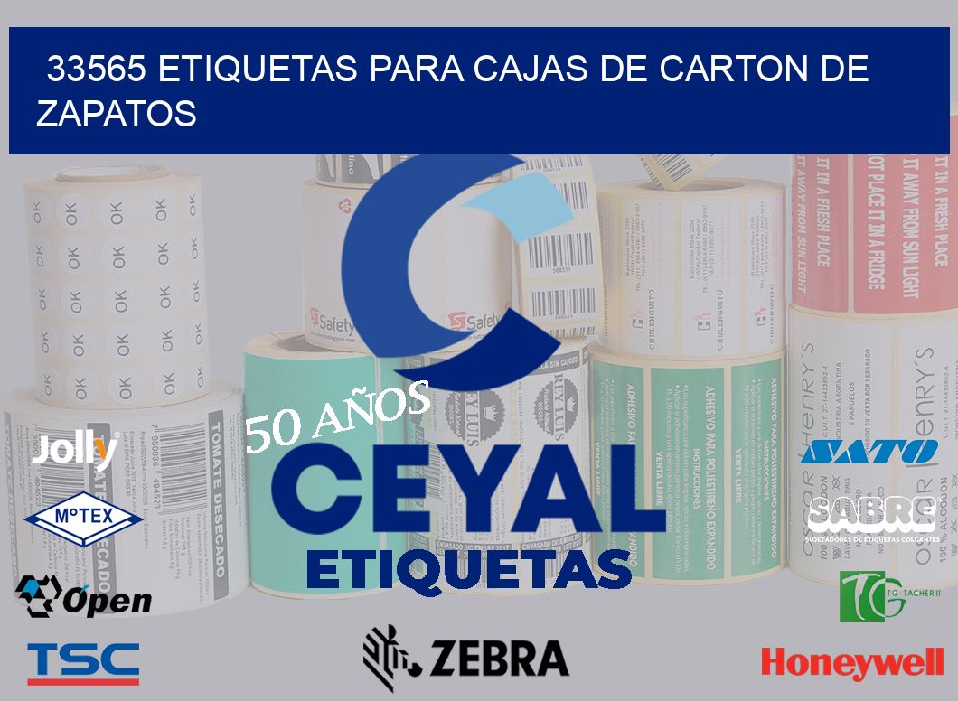 33565 ETIQUETAS PARA CAJAS DE CARTON DE ZAPATOS