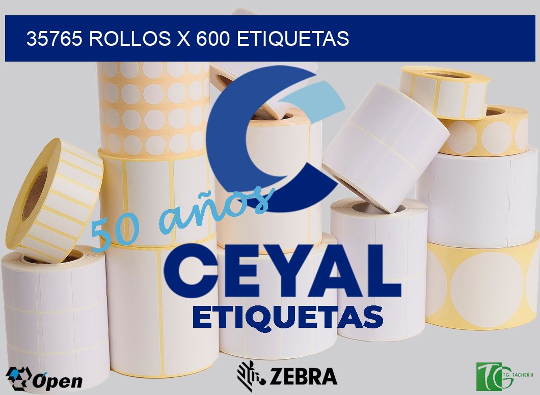 35765 Rollos x 600 etiquetas