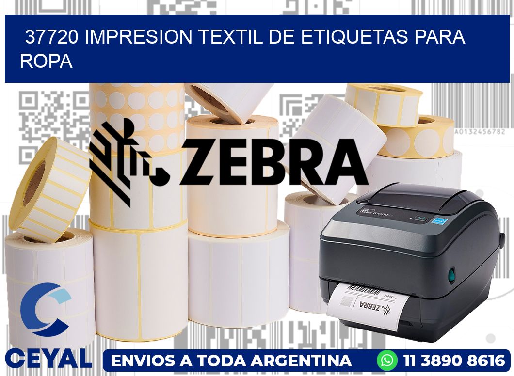 37720 IMPRESION TEXTIL DE ETIQUETAS PARA ROPA