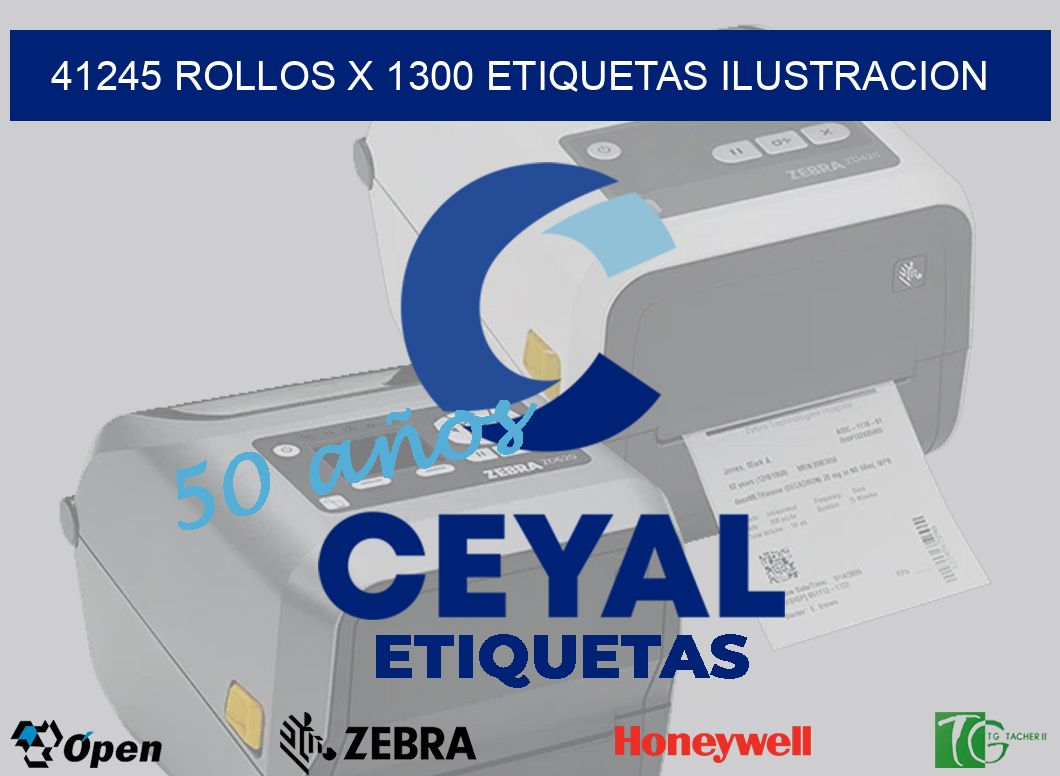 41245 Rollos x 1300 etiquetas ilustracion