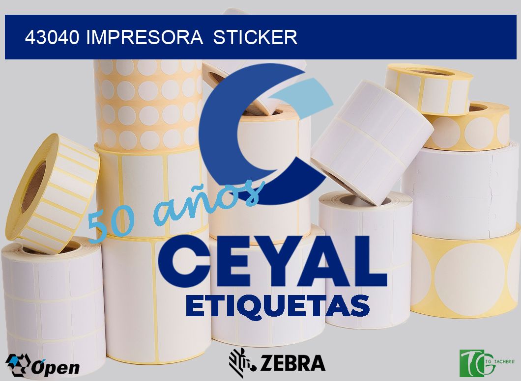 43040 impresora  sticker