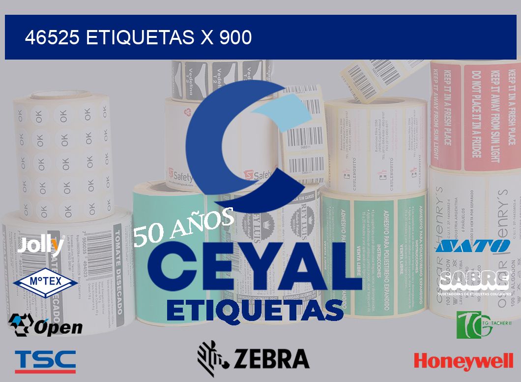 46525 Etiquetas x 900