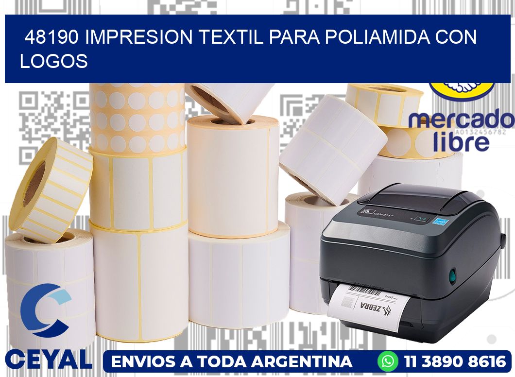 48190 IMPRESION TEXTIL PARA POLIAMIDA CON LOGOS