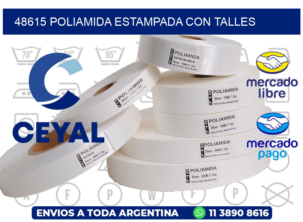 48615 POLIAMIDA ESTAMPADA CON TALLES