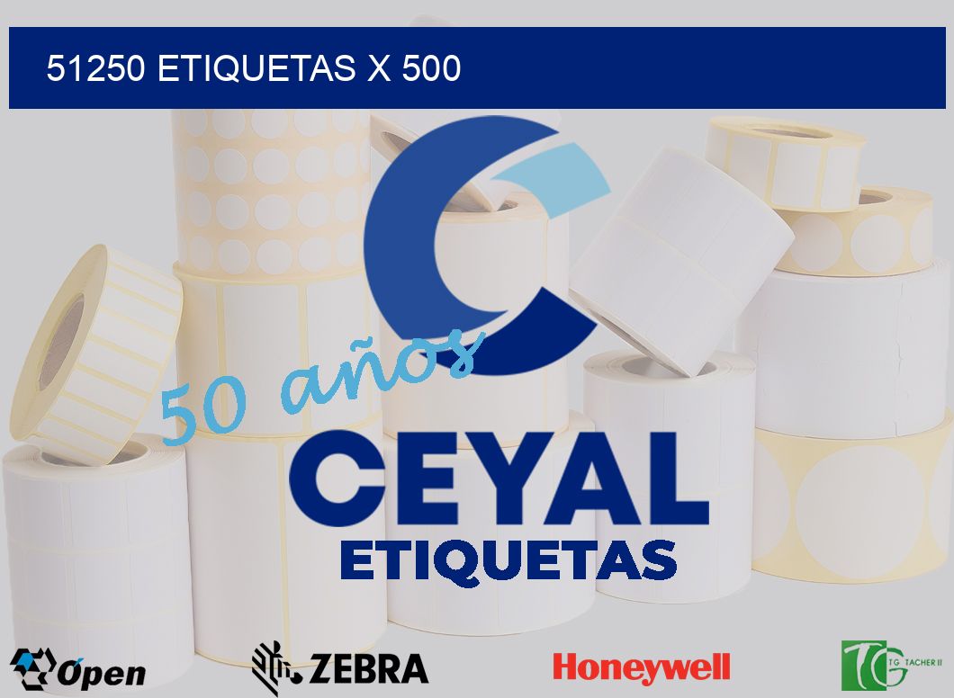 51250 Etiquetas x 500
