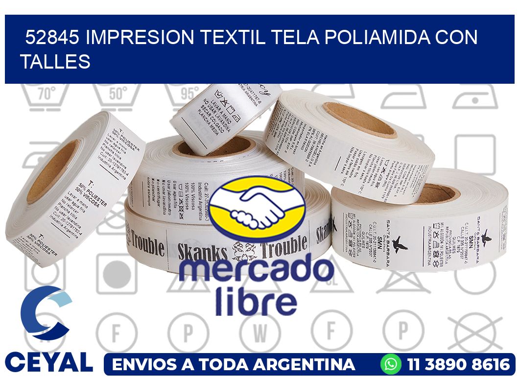 52845 IMPRESION TEXTIL TELA POLIAMIDA CON TALLES