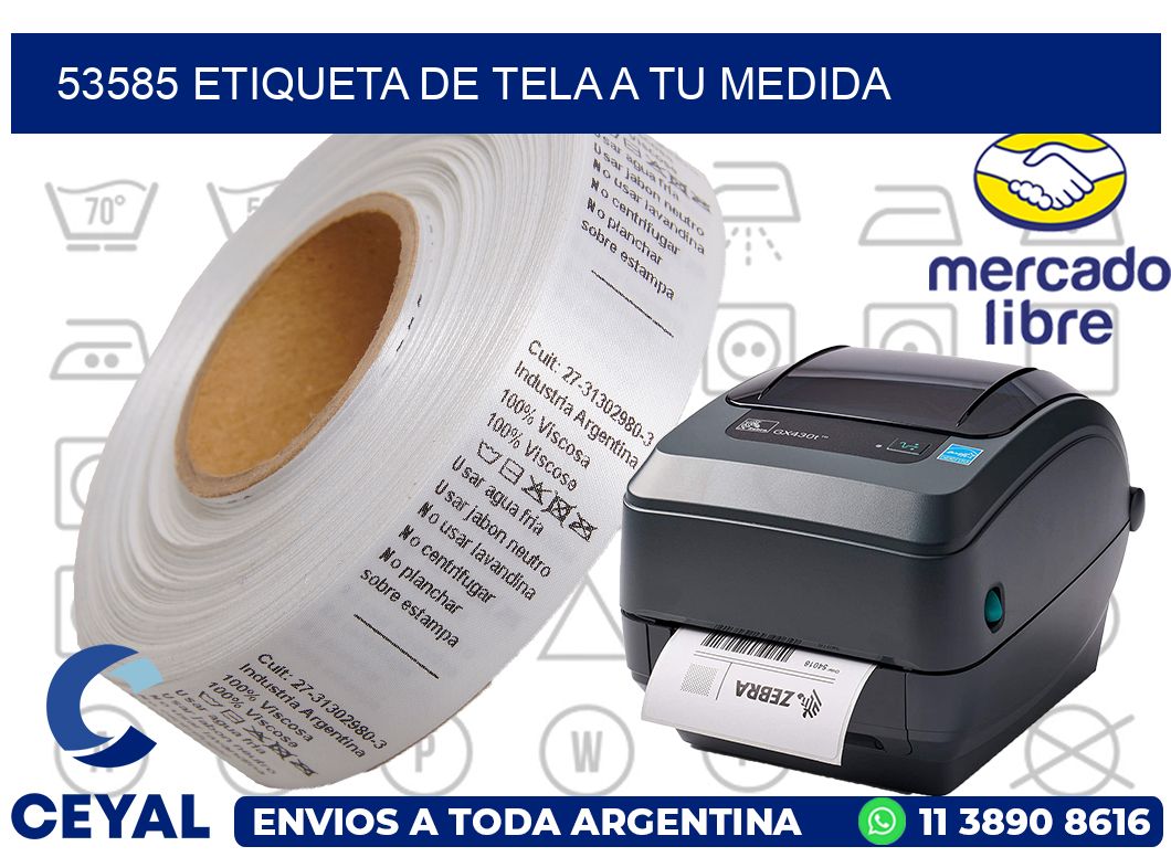 53585 ETIQUETA DE TELA A TU MEDIDA