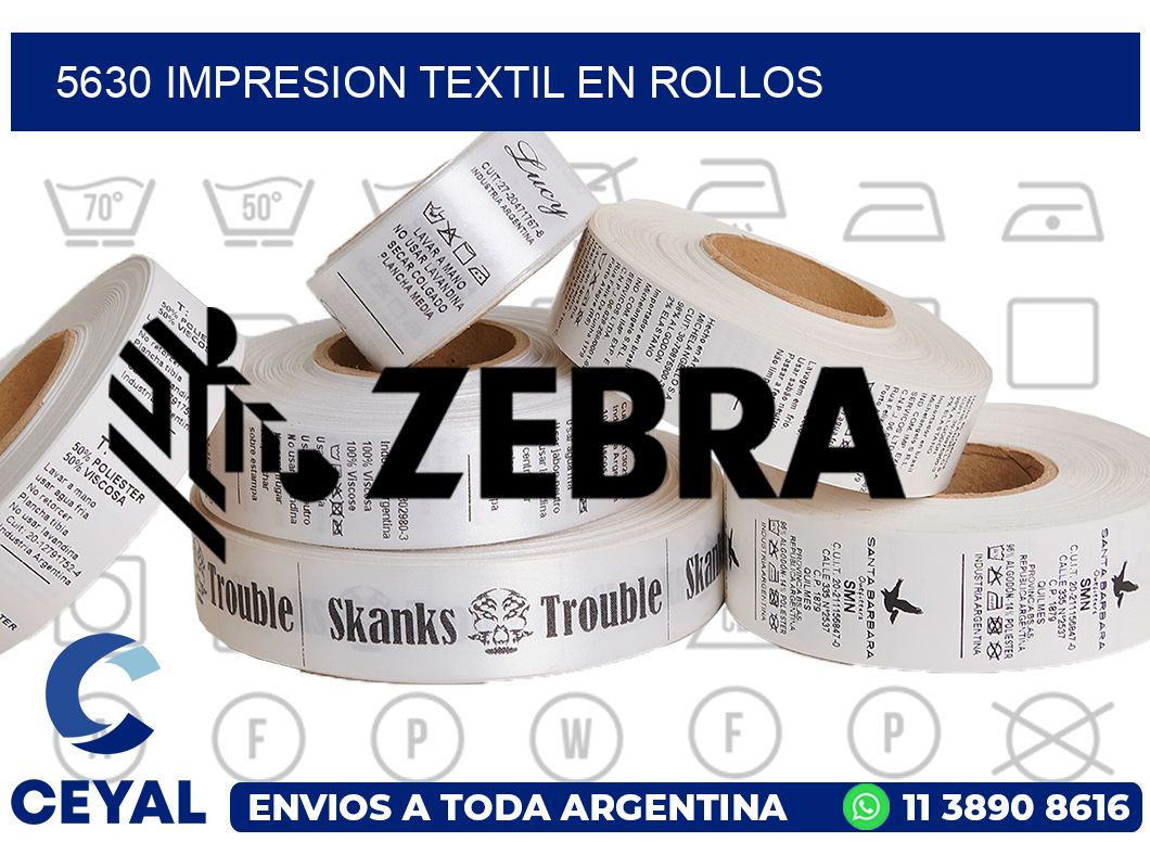 5630 IMPRESION TEXTIL EN ROLLOS