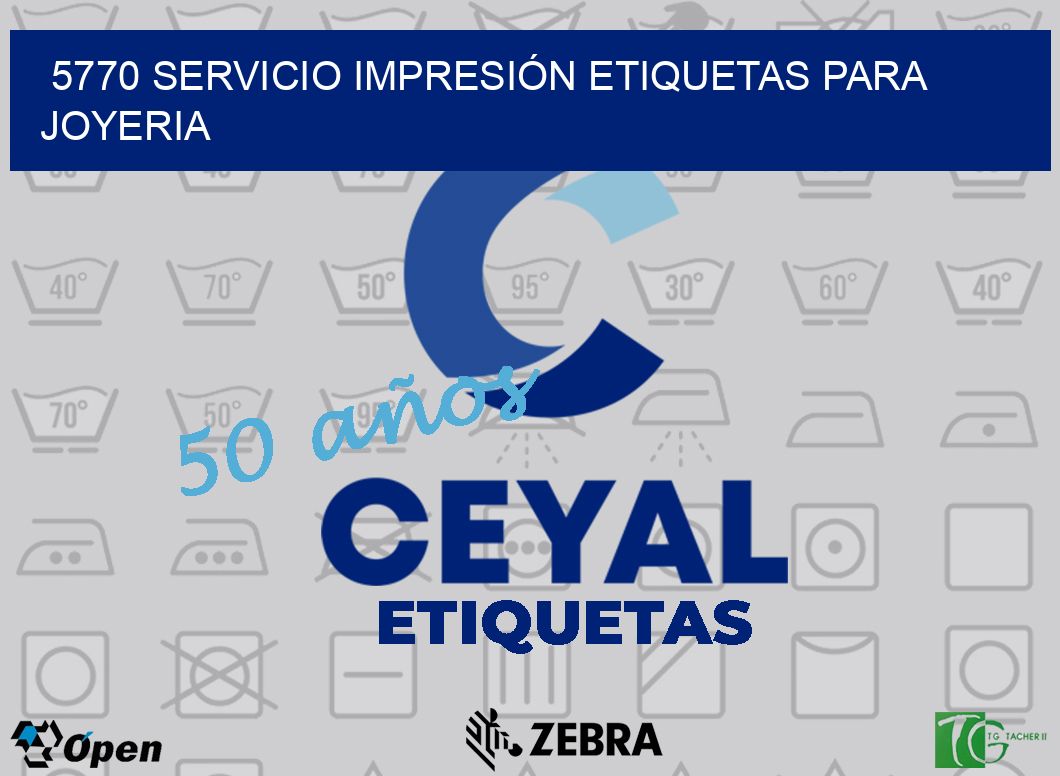 5770 SERVICIO IMPRESIÓN ETIQUETAS PARA JOYERIA