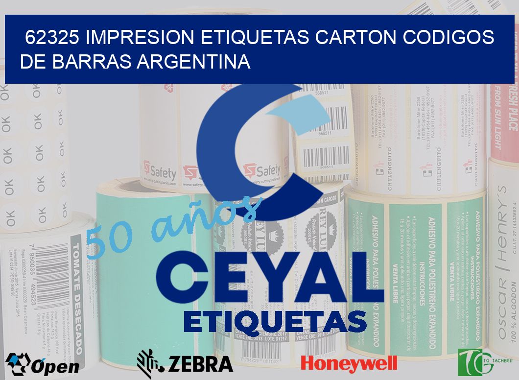 62325 IMPRESION ETIQUETAS CARTON CODIGOS DE BARRAS ARGENTINA