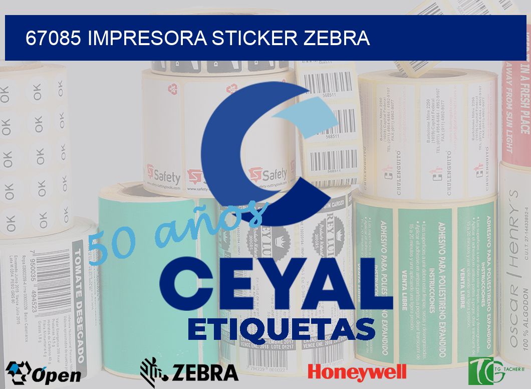 67085 impresora sticker zebra
