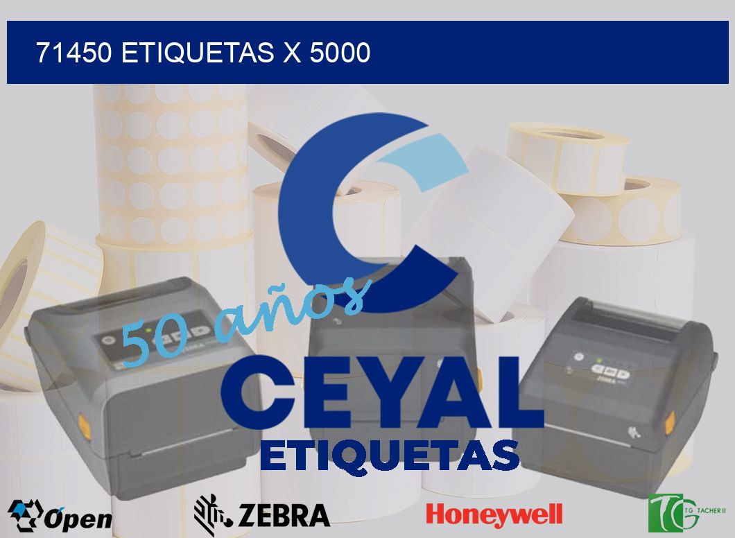 71450 Etiquetas x 5000
