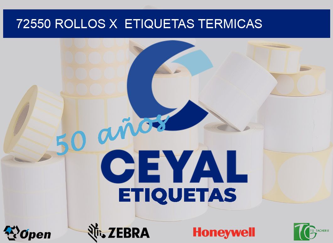 72550 Rollos x  etiquetas termicas