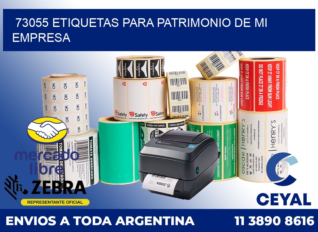 73055 ETIQUETAS PARA PATRIMONIO DE MI EMPRESA