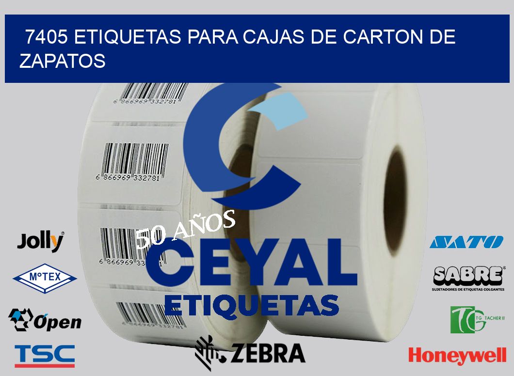 7405 ETIQUETAS PARA CAJAS DE CARTON DE ZAPATOS