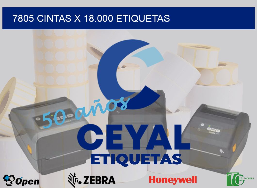 7805 cintas x 18.000 etiquetas