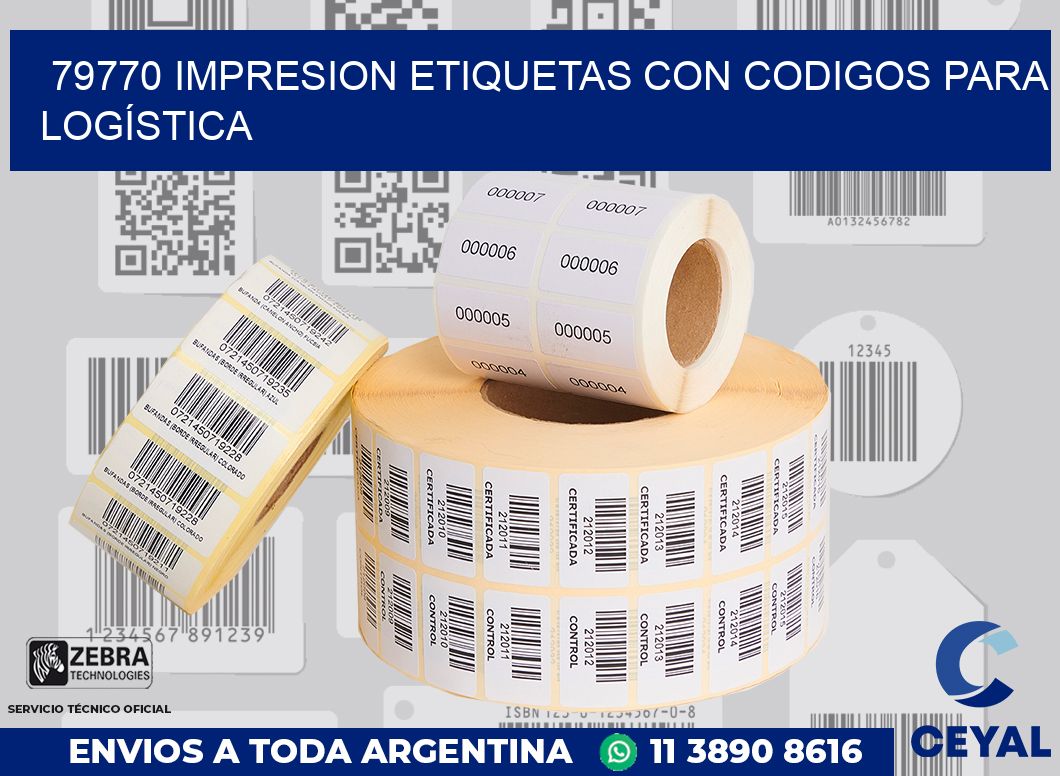 79770 IMPRESION ETIQUETAS CON CODIGOS PARA LOGÍSTICA