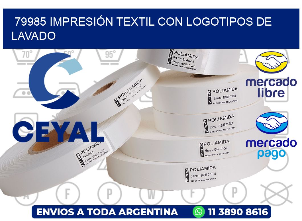 79985 IMPRESIÓN TEXTIL CON LOGOTIPOS DE LAVADO