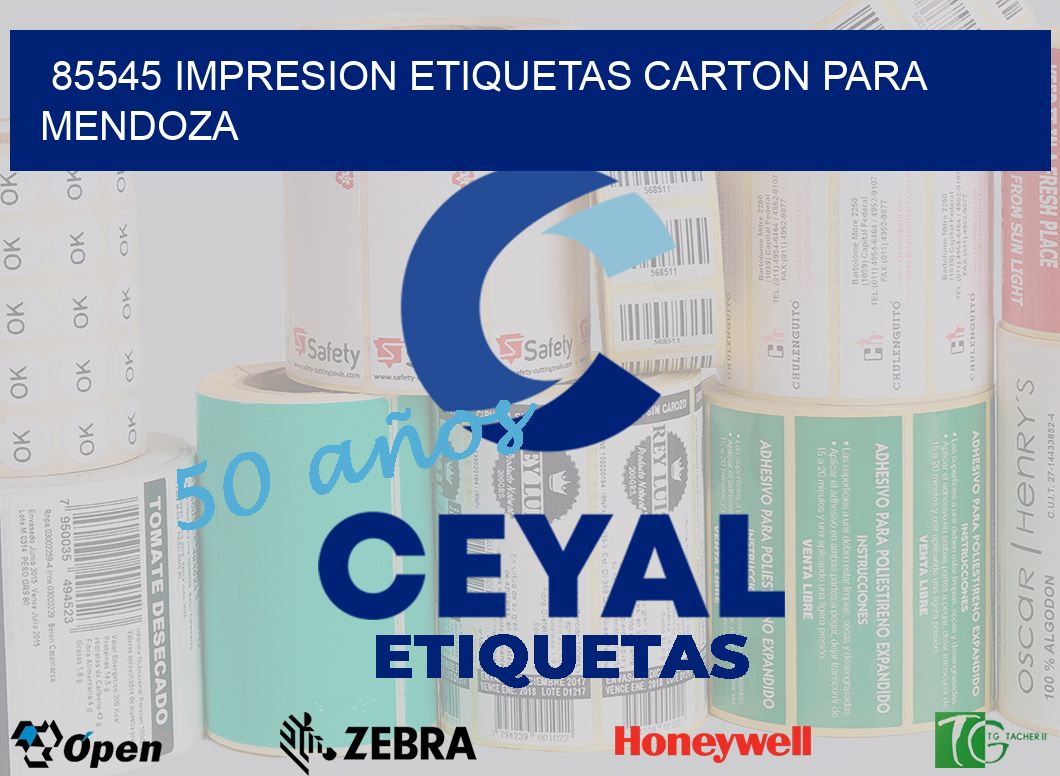 85545 IMPRESION ETIQUETAS CARTON PARA MENDOZA