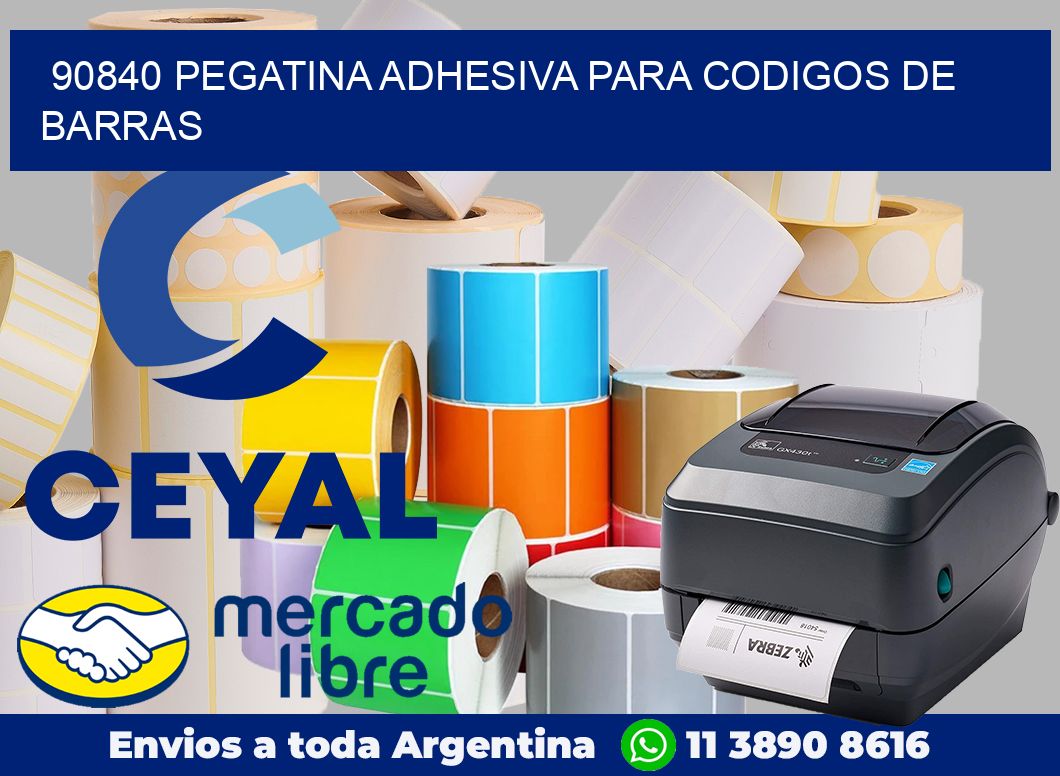 90840 PEGATINA ADHESIVA PARA CODIGOS DE BARRAS