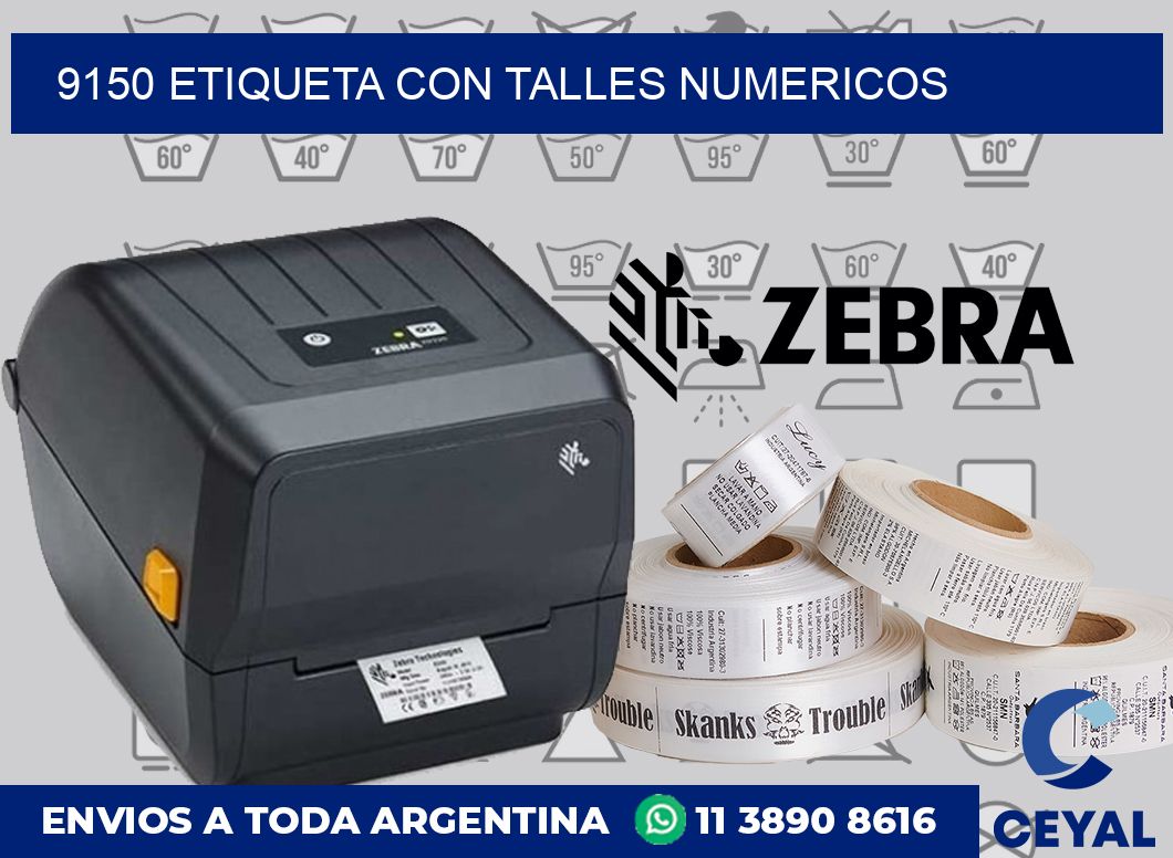 9150 ETIQUETA CON TALLES NUMERICOS