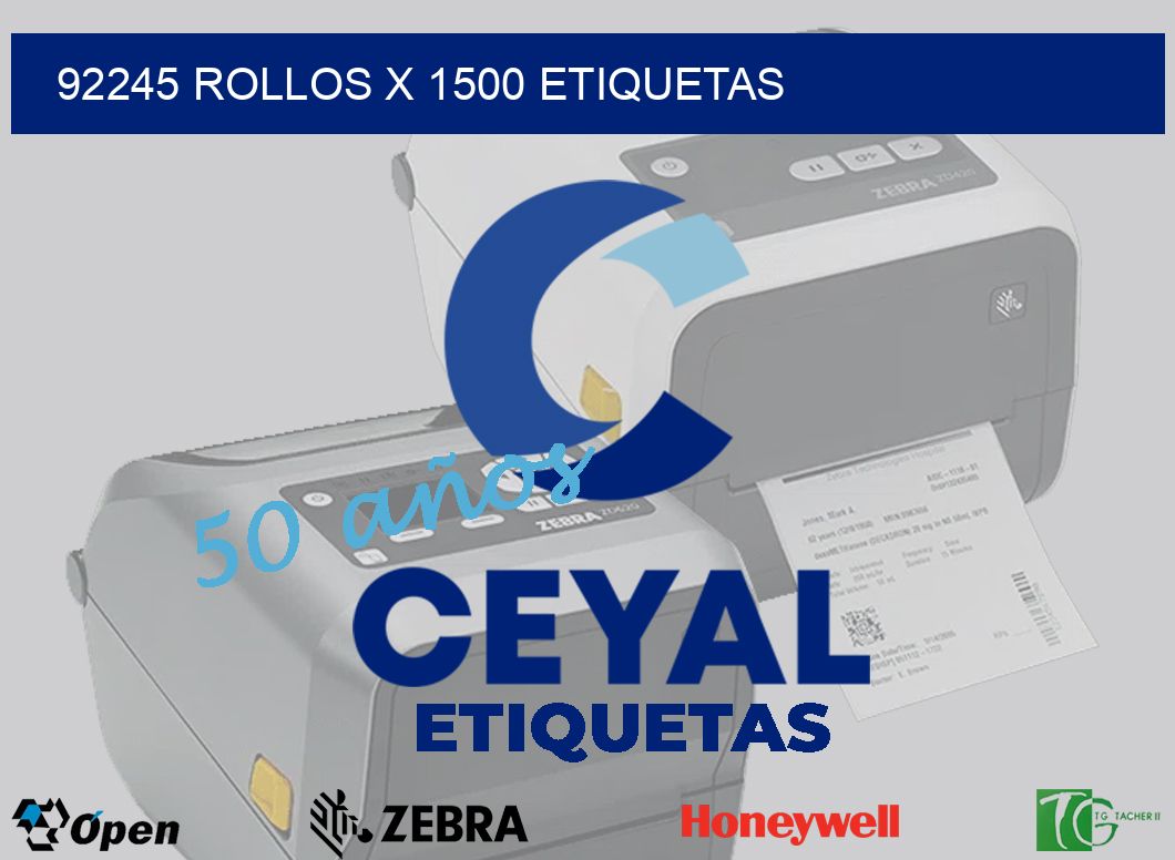 92245 Rollos x 1500 etiquetas