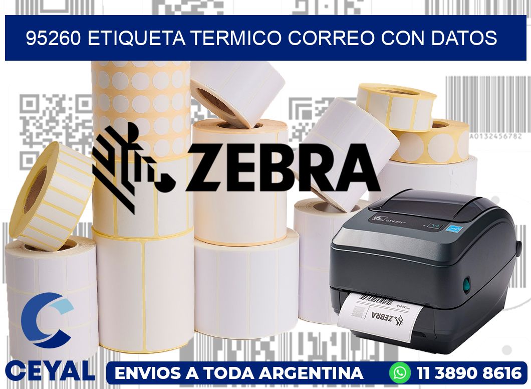 95260 ETIQUETA TERMICO CORREO CON DATOS