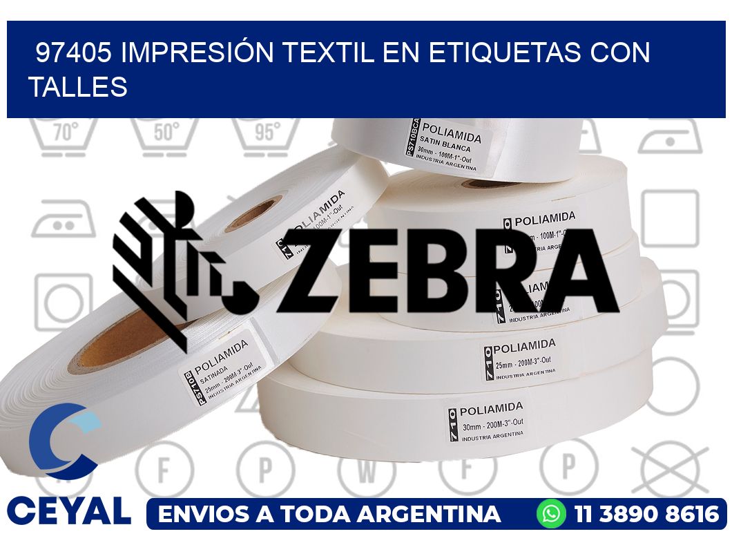 97405 IMPRESIÓN TEXTIL EN ETIQUETAS CON TALLES