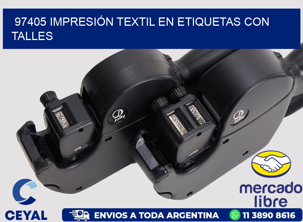 97405 IMPRESIÓN TEXTIL EN ETIQUETAS CON TALLES