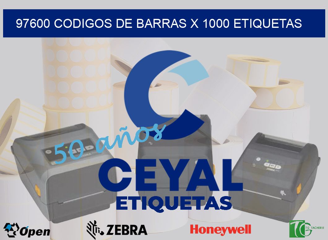 97600 codigos de barras x 1000 etiquetas
