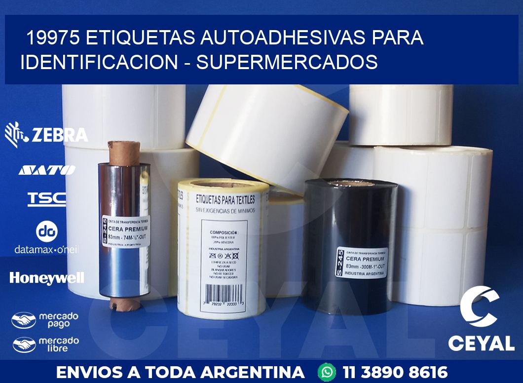 19975 ETIQUETAS AUTOADHESIVAS PARA IDENTIFICACION - SUPERMERCADOS