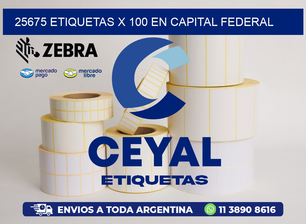 25675 ETIQUETAS X 100 EN CAPITAL FEDERAL