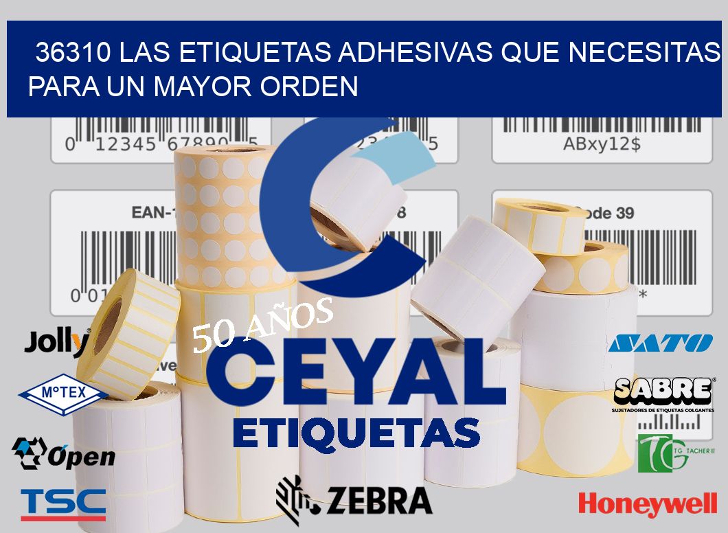 36310 LAS ETIQUETAS ADHESIVAS QUE NECESITAS PARA UN MAYOR ORDEN