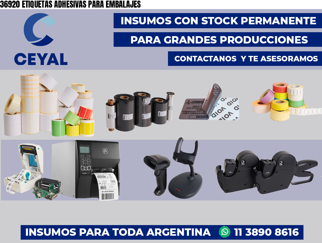 36920 ETIQUETAS ADHESIVAS PARA EMBALAJES