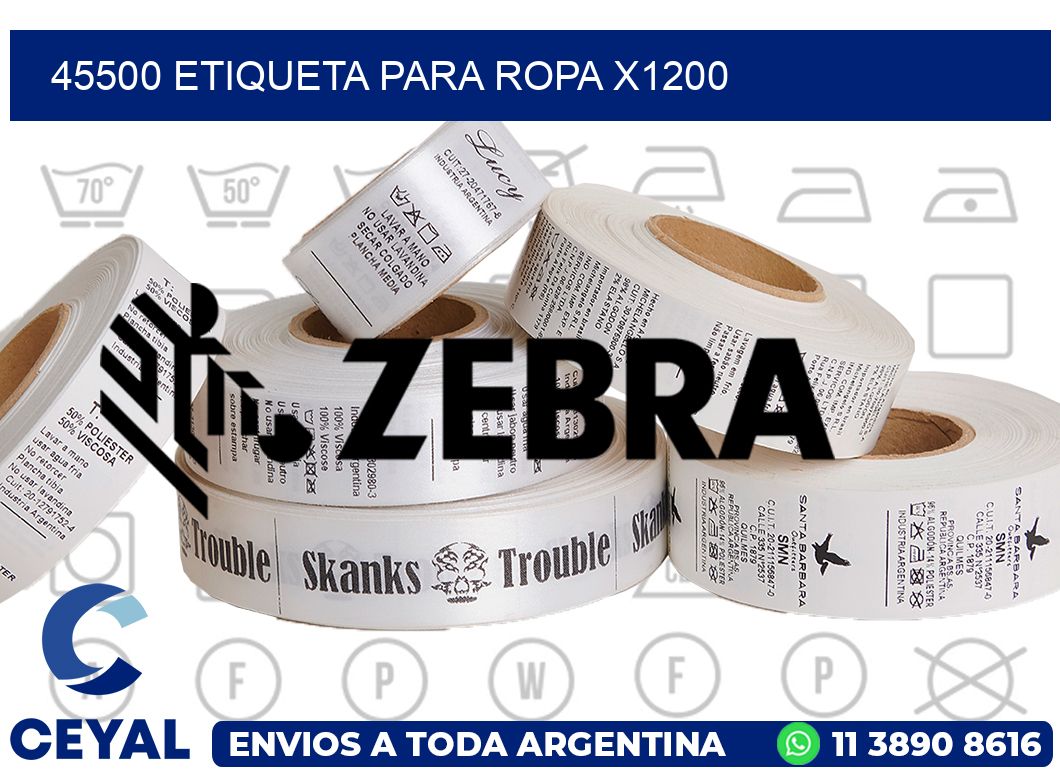 45500 ETIQUETA PARA ROPA X1200