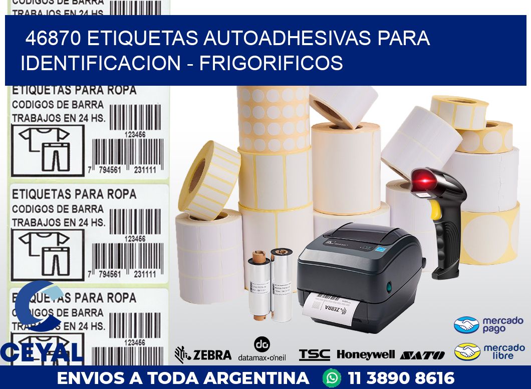 46870 ETIQUETAS AUTOADHESIVAS PARA IDENTIFICACION - FRIGORIFICOS