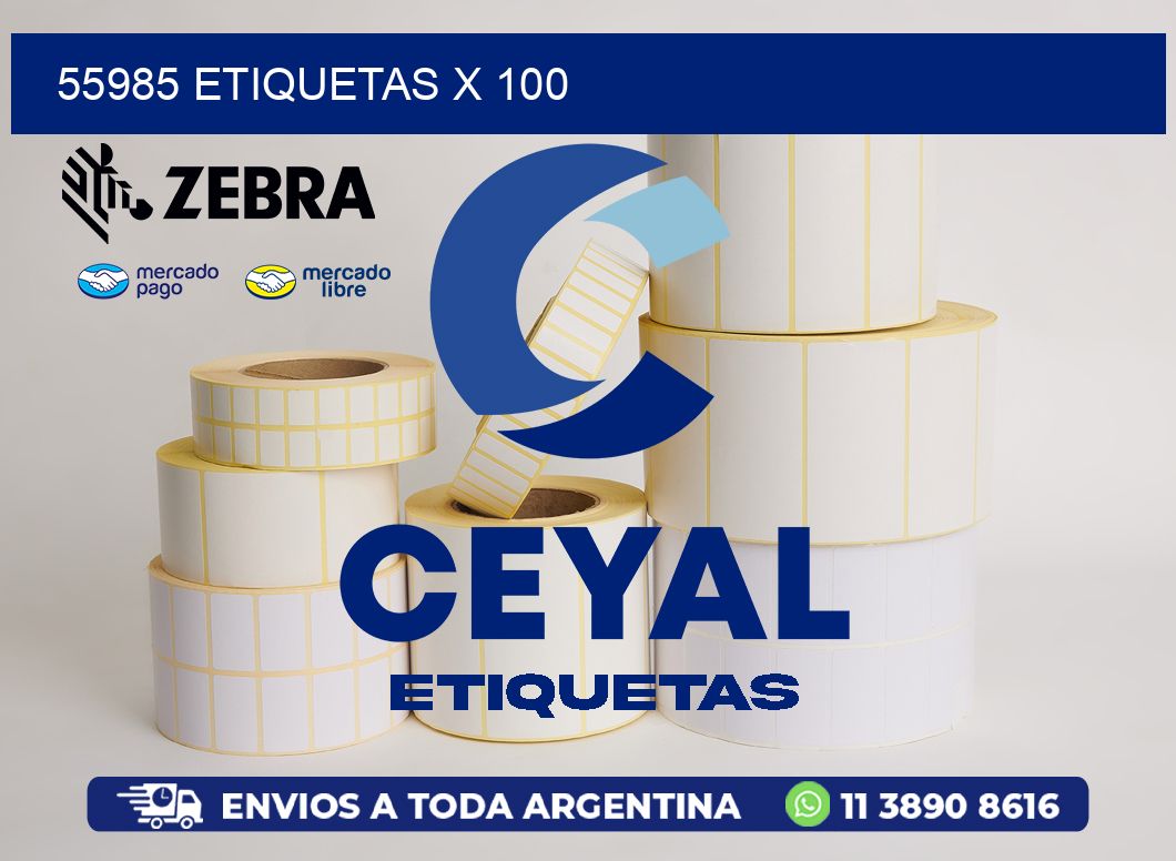 55985 ETIQUETAS X 100