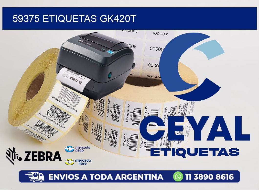 59375 ETIQUETAS GK420T