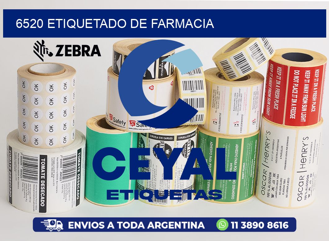 6520 etiquetado de farmacia
