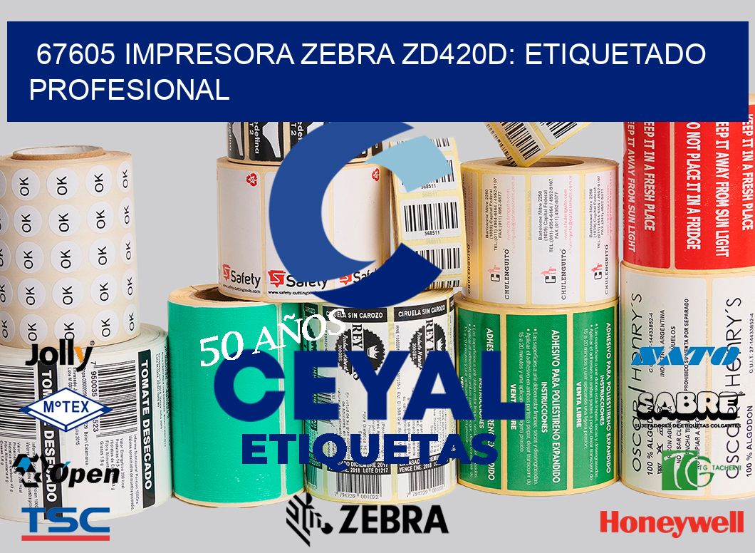 67605 Impresora Zebra ZD420D: Etiquetado Profesional