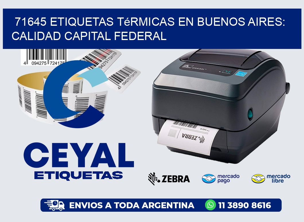 71645 Etiquetas Térmicas en Buenos Aires: Calidad Capital Federal